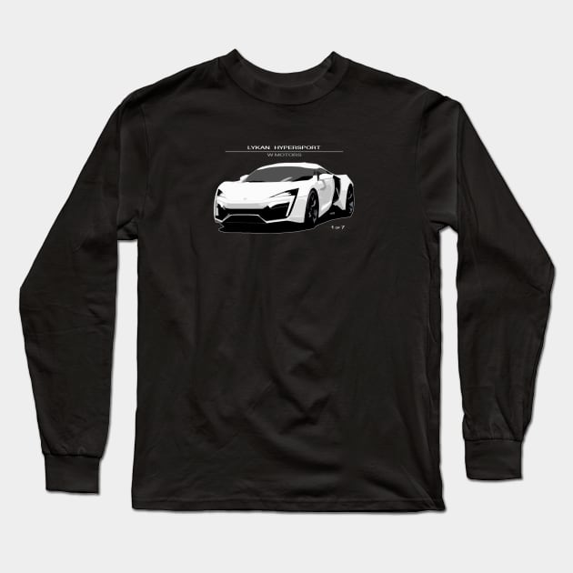 Lykan Hypersport - Fast. Furious. Long Sleeve T-Shirt by theQ